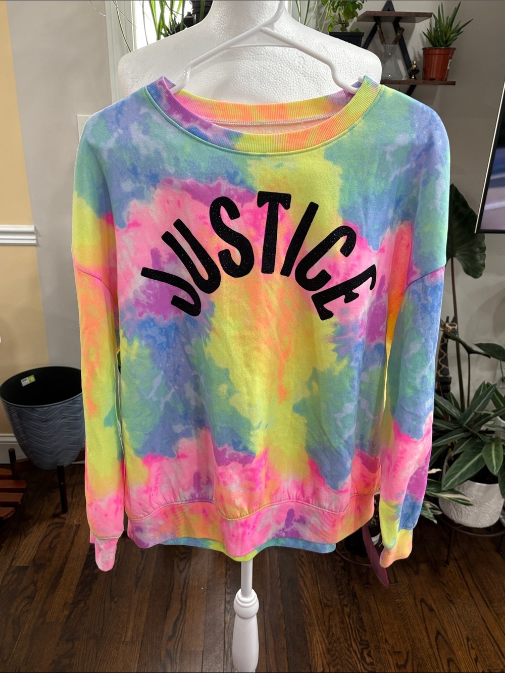 Justice girls Pastel Tie Dye Sweatshirt size XL - Picture 2 of 4